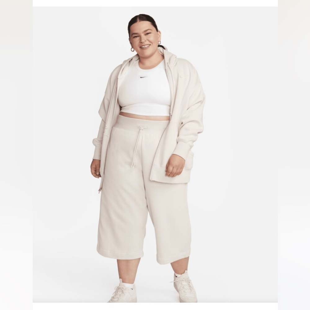 Nike Women's Sportswear Phoenix Fleece High-Waisted Cropped Wide Leg Sweats NWT